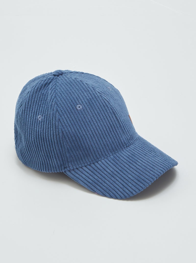 Boné de veludo AZUL - Kiabi