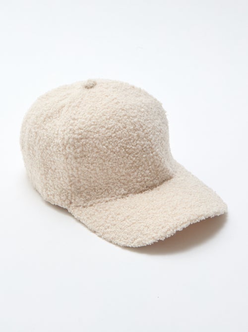Boné efeito pele de carneiro liso - Kiabi