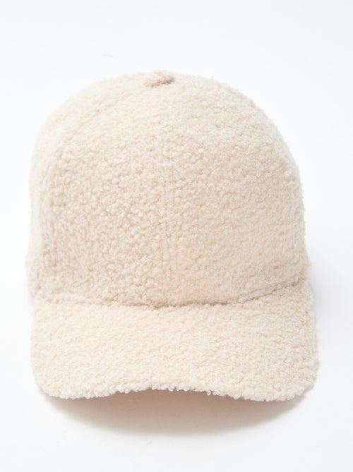 Boné efeito pele de carneiro liso - Kiabi