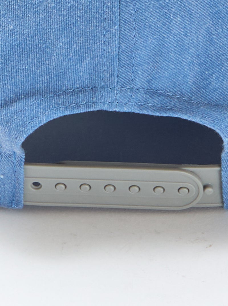 Boné em ganga com inscrição Azul - Kiabi