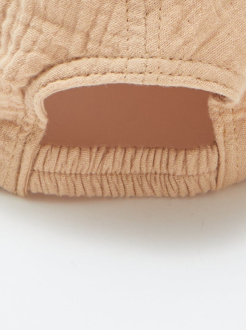 Boné em gaze de algodão com orelhas de fantasia BEGE - Kiabi