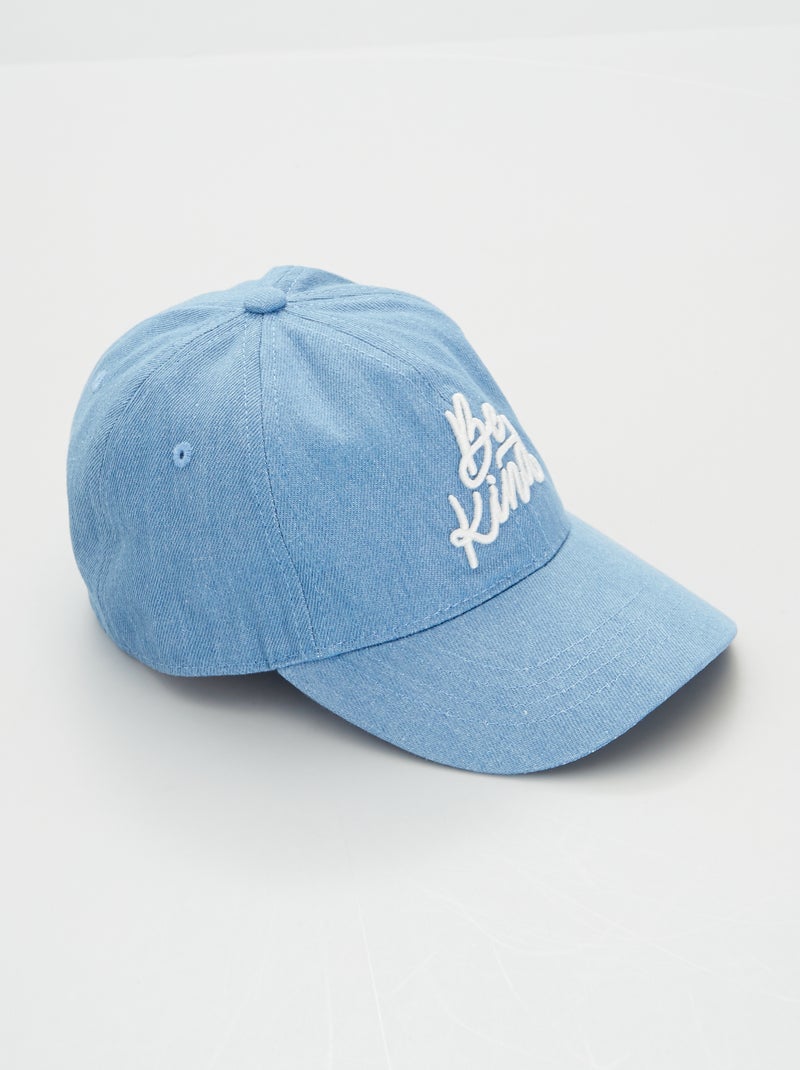Boné em lona 'be kind' AZUL - Kiabi