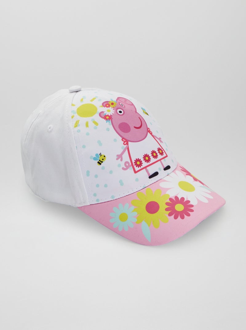Boné em lona 'Porquinha Peppa' Branco - Kiabi