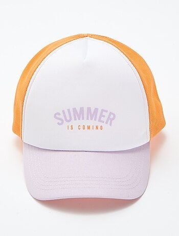 Boné em malha e tecido 'Summer is coming'