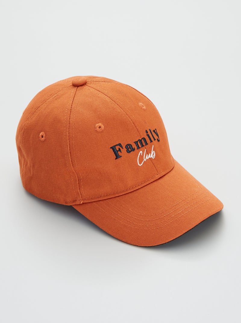 Boné 'family club' LARANJA - Kiabi