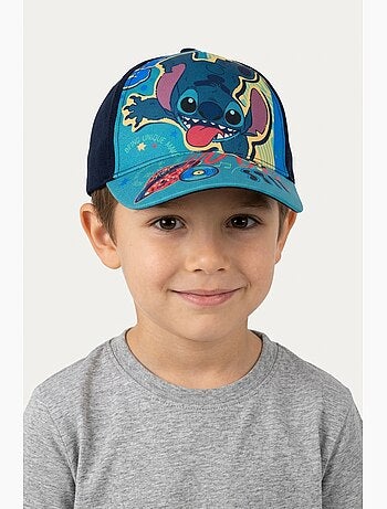 Boné lilo & stitch azul-marinho menino | licença oficial