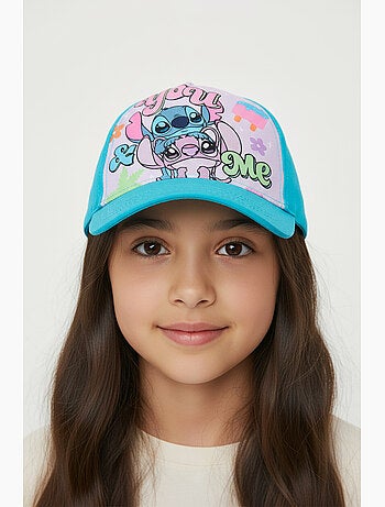 Boné lilo & stitch azul menina | licença oficial
