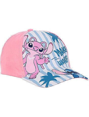 Boné lilo & stitch rosa menina | licença oficial