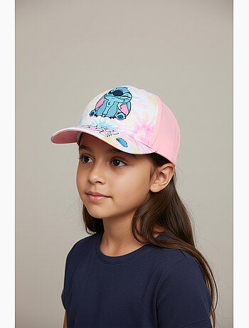 Boné lilo & stitch rosa menina | licença oficial