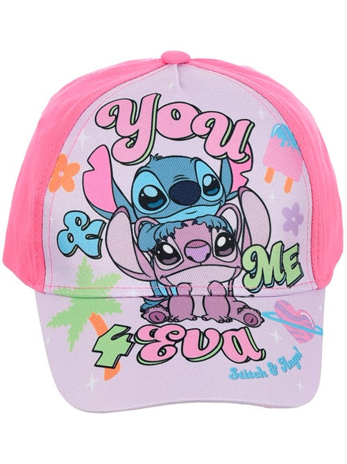 Boné lilo & stitch rosa menina | licença oficial - Kiabi