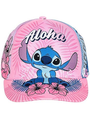 Boné lilo & stitch rosa menina | licença oficial