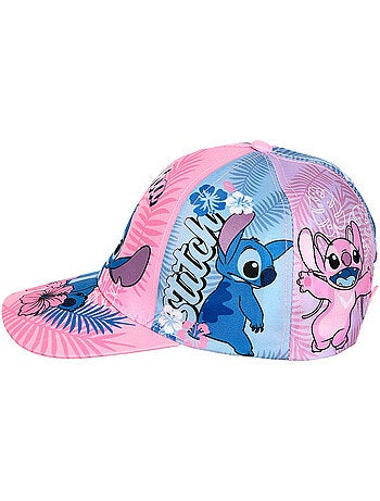 Boné lilo & stitch rosa menina | licença oficial