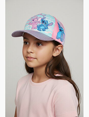 Boné lilo & stitch turquesa menina | licença oficial