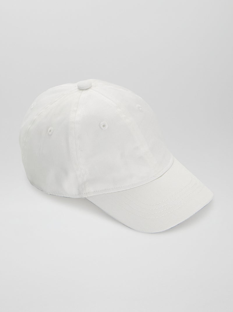 Boné liso BRANCO - Kiabi