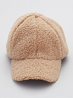Boné liso tipo sherpa - Kiabi