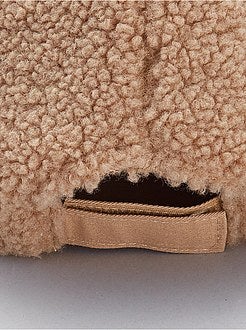 Boné liso tipo sherpa - Kiabi