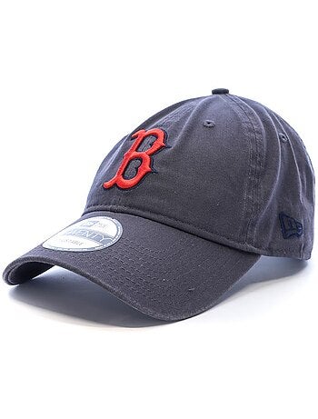 Boné new era boston red sox para homem cinzento/vermelho