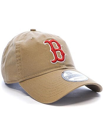 Boné new era core classic bege/vermelho para homem