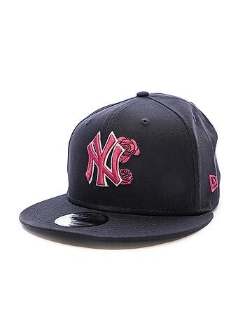 Boné new era seasonal flower preto/vermelho para homem