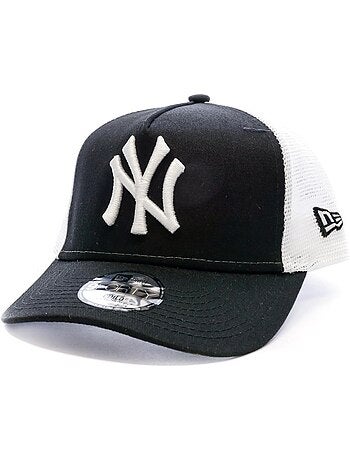 Boné new era yankees para rapaz preto/branco