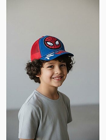Boné spider-man vermelho menino | licença oficial