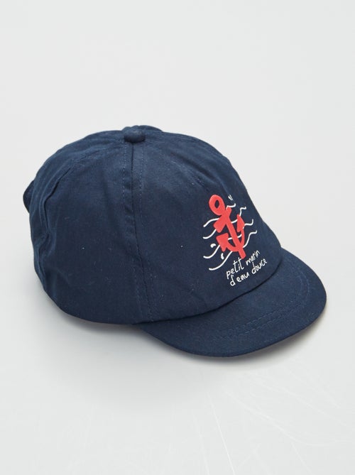 Boné tipo basebol estampado em sarja de algodão - Kiabi