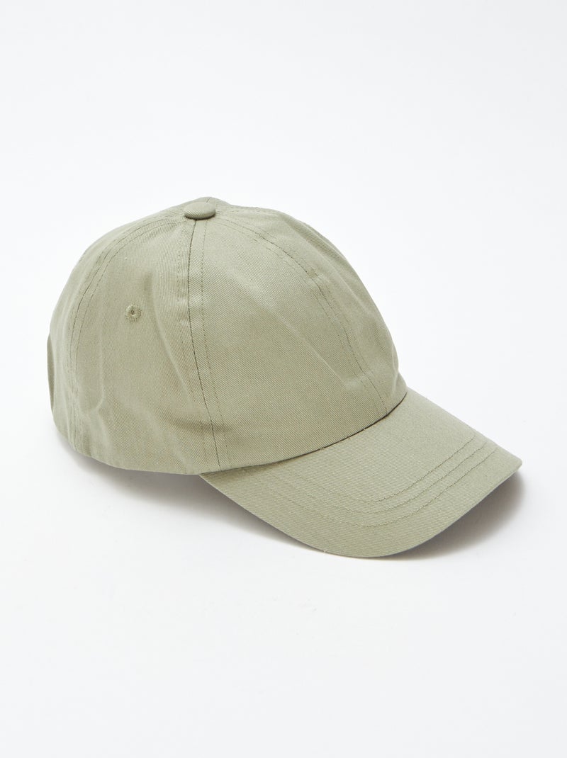 Boné tipo basebol liso Verde - Kiabi