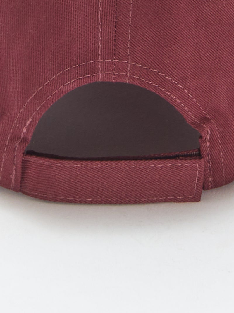 Boné tipo basebol liso Vermelho - Kiabi