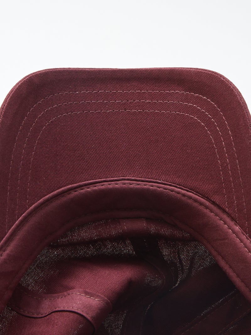 Boné tipo basebol liso Vermelho - Kiabi