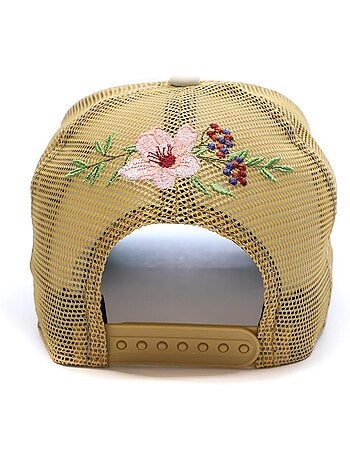 Boné trucker new era nba boston celtics branco/verde com flores para homem