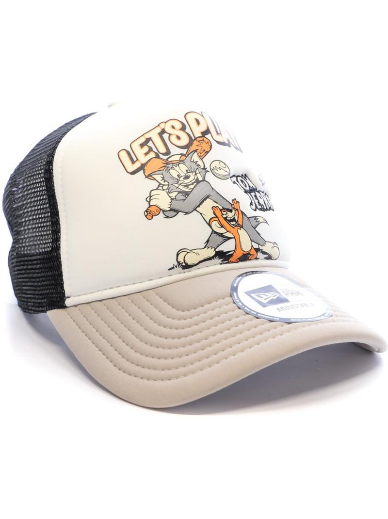 Boné trucker new era tom & jerry cinzento para homem Cinza-prateado - Kiabi