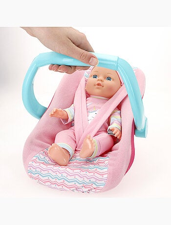 Boneca 30 cm com carrinho de bebé e acessórios colorbaby's