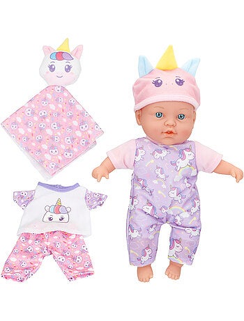 Boneca bebé macia 32 cm colorbaby