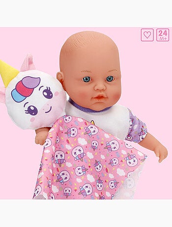 Boneca bebé macia 32 cm colorbaby