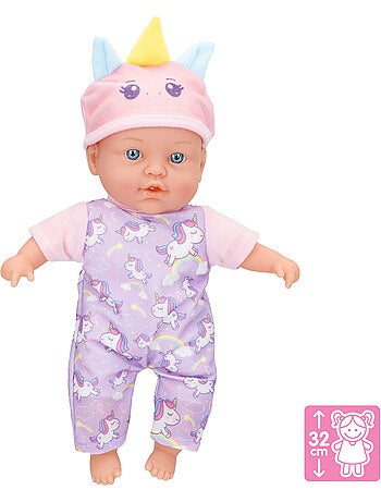 Boneca bebé macia 32 cm colorbaby