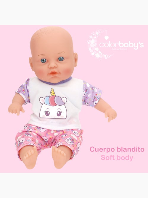 Boneca bebé macia 32 cm colorbaby - Kiabi