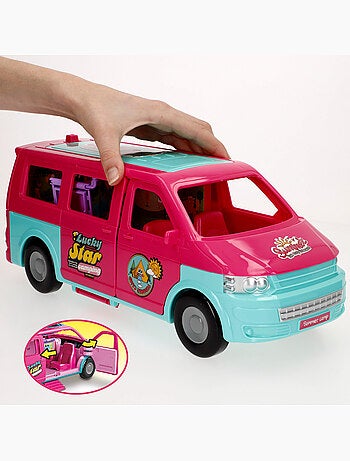 Boneca com carrinha de campismo e acessórios bella
