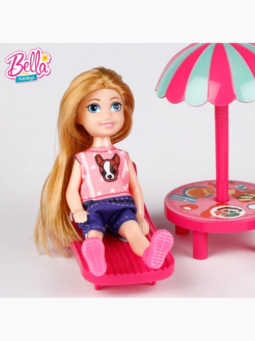 Boneca com carrinha de campismo e acessórios bella - Kiabi
