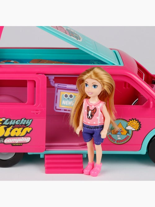Boneca com carrinha de campismo e acessórios bella - Kiabi