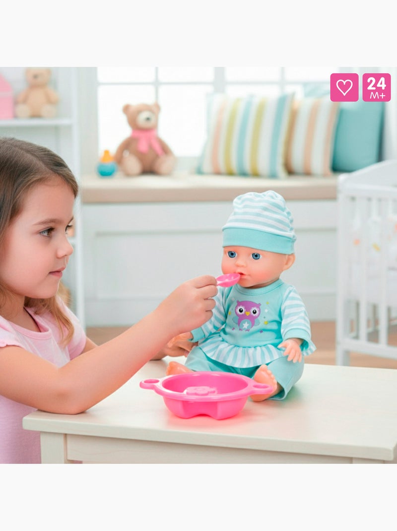 Boneca de bebé 30 cm com cadeira alta e acessórios colorbaby's N/D - Kiabi