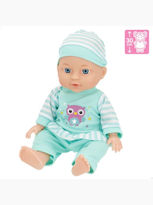 Boneca de bebé 30 cm com cadeira alta e acessórios colorbaby's - Kiabi