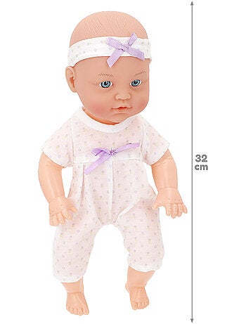 Boneca de bebé de 32 cm com acessórios + 24 meses da colorbaby's