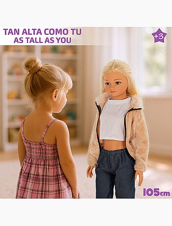 Boneca de ganga grande 105 cm maria casual
