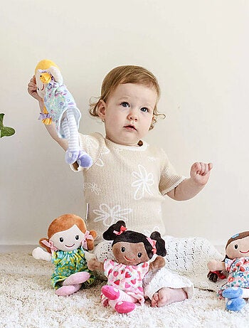 Boneca de pelúcia infantil em veludo | tiger tribe