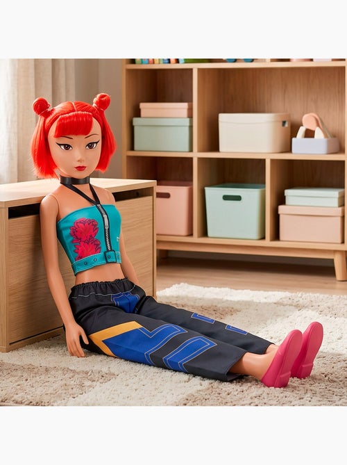 Boneca grande de 105 cm cabelo vermelho +3 anos k-pop diva squad - Kiabi