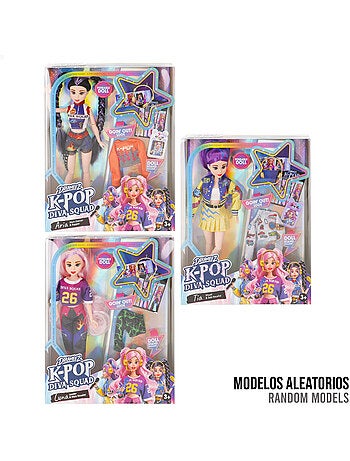 Boneca k-pop diva squad com acessórios 30 cm + 3 anos