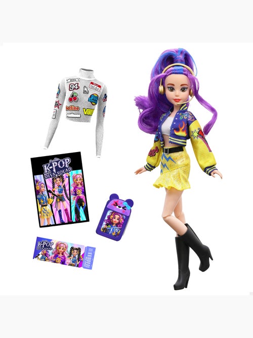 Boneca k-pop diva squad com acessórios 30 cm + 3 anos - Kiabi