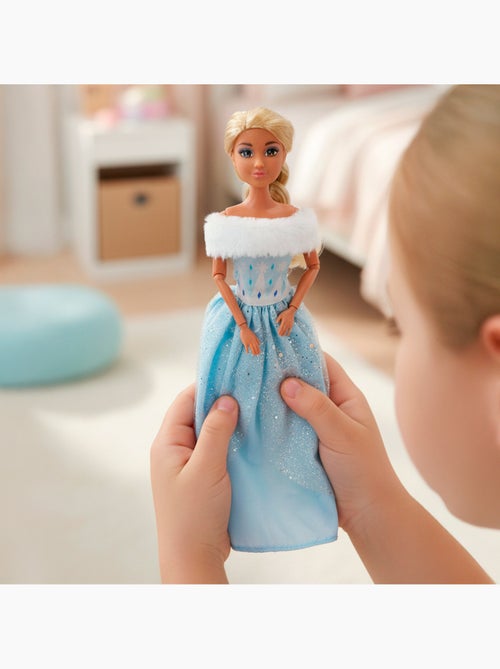 Boneca princesa 30 cm com cavalo branco e acessórios isabella - Kiabi