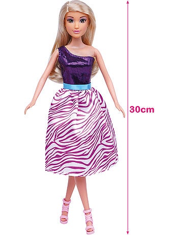 Boneca princesa 30 cm com vestidos e acessórios isabella