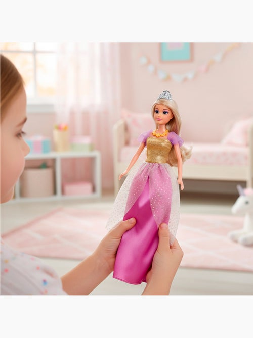 Boneca princesa 30 cm com vestidos e acessórios isabella - Kiabi